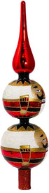 Kurt Adler Glass Nutcracker Treetop, 13-Inch...