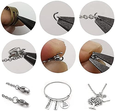 1000pcs 3mm Stainless Steel Rings Jump Rings Connector Rings for Jewelry Making Necklaces Bracelet Earrings Keychain DIY Craft (Silver, 3mm)...