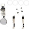 Home Button Key Fingerprint Repair Return Fixed Kits Set Replacement for iPhone 7/7 Plus and iPhone 8/8 Plus (Silver)...