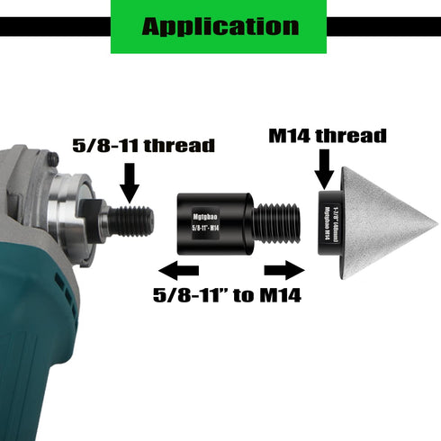 1pcs Angle Grinder Adapter Different Thread Diamond Core Bits Drill Grinder Cutter 5/8-11 female to M14 male....