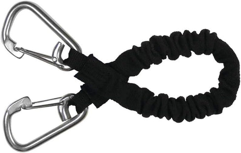 Extreme Max 3006.2879 BoatTector High-Strength Line Snubber & Storage Bungee, Value 2-Pack - 12" with Medium Hooks, Black...
