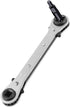 HVAC Service Wrench with Hexagon Bit Adapter Tool Kit for Air Conditioner Refrigeration Equipment Repair 3/16” 3/8” 5/16” 1/4” Reversible Ratchet ...