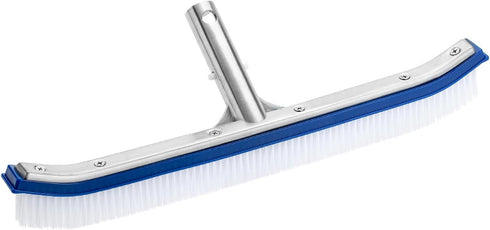 UNCO- Pool Brush Head, 17.3 in, Swimming Pool Wall & Tile Brush, Aluminium Swimming Pool Brush Head for Inground Pools, Nylon Bristles, Pool Clean...
