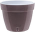7.9 Inch Self Watering Planter - Modern Flower Pot with Water Level Indicator for All House Plants, Flowers, Herbs (Diameter 7.9 inch, Shade/White...