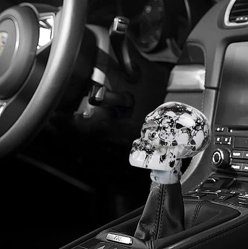 muge racing Skull Shift Knob Transmissions Gear Shifter Knob Fit Most Manual Automatic Cars Truck SUV Black...