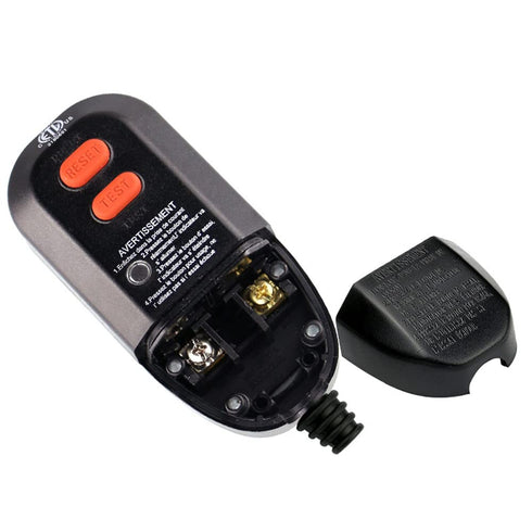 GutReise GFCI Replacement Plug Assembly,Ground Fault Circuit Interrupter Safety RCD Protection Manual Reset 15 Amp Grounded 2 Wires 2-Prongs (2-Pr...