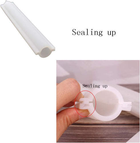 EchoDone Round Tube Column Silicone Soap Candle Mold Embed Soap Making Supplies Silicone Mold for Soap...