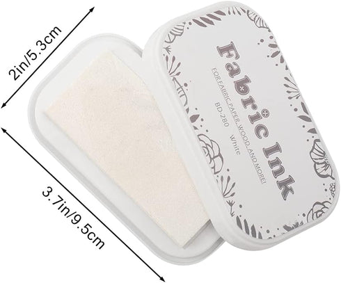 Roucerlin Bright Color Craft Ink Pad Stamps Partner, Fabric Ink Pad Finger Ink Pad, Craft Stamp Pad for Rubber Stamps, Paper, Wood, Fabric (BD-280...