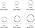 1500Pcs Mixed 6 Sizes Open Jump Rings,4mm 5mm 6mm 7mm 8mm 10mm Jump Ring Jewelry Keychain for Jewelry Making Accessories with 1Pcs Jump Ring Open/...