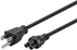 Monoprice Power Cord - NEMA 5-15P to IEC-320-C5, 18AWG, 7A/125V, SVT, 3-Prong, 6ft, Black...