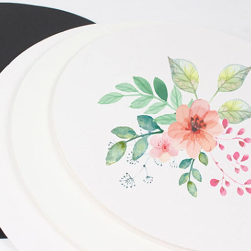 50Pcs Round Craft Paper 7.9 in (20 cm), Thick Painting Drawing Paper, Blank Cardboard Cardstock, Paper Cutouts Circle for DIY Party Decoration Art...