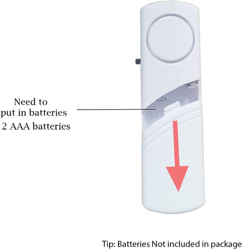 2 Pack Window Door Alarm, Door Sensor Alarm for Kids Safety, Alarm System for Home Security with No Batteries for Pool, Garage, Apartment, Dorm, R...