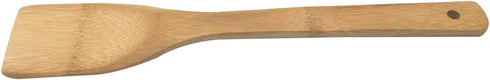 11.8-Inch Natural Wood Turners Bamboo Utensil Kitchen Wooden Cooking Tools Spoon Spatula Cooking, Stir Fry and Mixing, essential Tools (Straight l...