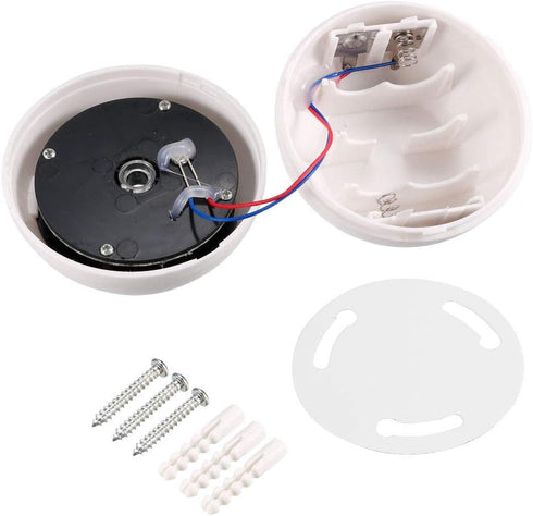 Dummy Fake Security Dome Camera Simulated Surveillance Cameras for Home & Business Security Outdoor/Indoor use with Flashing Red LED Light & Secur...