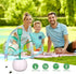 Portable Fans for Tables, Foldable Table Fans Indoor, Outdoor Food Fans with Holographic Blades, Battery Powered Hangable Food Spinning Fan for Pi...
