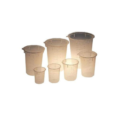 Maryland Plastics, Inc. Graduated 15 mL, Polypropylene Plastic Disposable Beaker, Measuring Cup Part Number L-1200 (Pack of 100) for use in Labs, ...