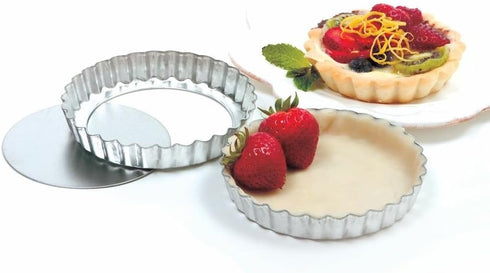 Norpro Tin Quiche/Tart Pan, 4.75-Inch, Silver...