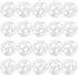 Kingrol 20 Pack 4-Inch Clear Plastic Fillable Ornaments Ball, for Christmas, Wedding, Party, Home Decor...