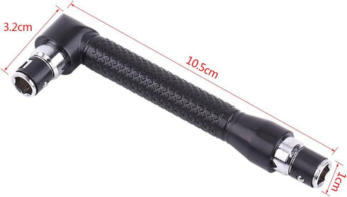 1/4 Inch L-Shape Wrenches Double Head 90 Degree Hex Socket with Flat Torx Screwdriver Bits Kit Hand Tool...