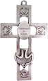 Fine Pewter Holy Dove Confirmation Wall Cross, 5 1/4 Inch...