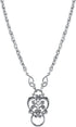 1928 Jewelry Silver Tone Heart Eyeglass Holder Pendant Necklace, 28...