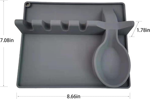 XIAOLIUYI 1Pack Premium Silicone Spoon Rest - large spoon rest, silicone utensil rest,spoon rest for stove top...