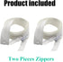 YaHoGa 2PCS 7 Inch #5 Separating Jacket Zippers for Sewing Coats Jacket Zipper White Molded Plastic Zippers Bulk (7" White)...