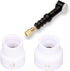 2Pcs TIG Welding Cup Welding Torch Cup Ceramic Nozzle Accessory Kit for WP9/17/18/20/25/26 (White)...