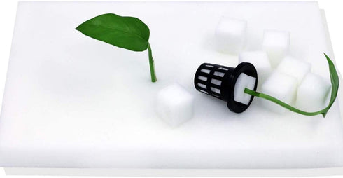 100Pcs Hydroponic Sponge Hydroponic Seeds Planting Gardening Tool Sponges Moisturized Soilless Vegetables Cultivation Gardening Tools for Greenhou...