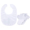 Infant Baby Girls' Christening Baptism Embroidered Cross Bib and Socks for Outfits...