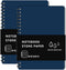 2PCS Waterproof Spiral Notebooks with Stone Paper and PVC Cover, Graph Pattern Weatherproof Notepad 100 Pages, Medium Size All-Weather Steno Pads ...