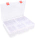 Plastic Organizer Container with Adjustable Dividers,Plastic Storage Box with 18 Removable Grids,Jewelry Organizer Compartments for Cosmetics Craf...