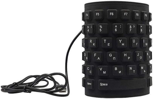 Waterproof Silicone Keyboard Foldable Flexible USB Mini Dustproof Dirt Proof...