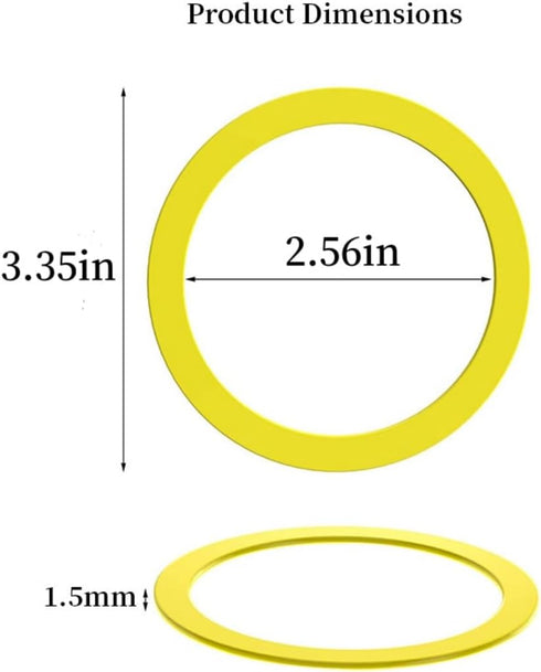 suitable for Part Gp1059291 Canister Seal, 0.25 x 3.35 x 3.35 inches?Pack of 4?...