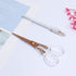 6.5" Acrylic Rose Gold Fabric Scissors Stainless Steel Office Craft Scissors Desk Stationery Paper Cutting Tool Tailor Shears for Sewing, Artwork,...