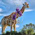Zuo Bao Handmade Wire Wrapped Quartz Chips Tree Teardrop Pendant Necklace with Giraffe/Healing Jewelry Gift for Family (Amethyst with Giraffe)...