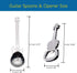 Guitar Spoons Coffee Teaspoon Set, ESRISE Stainless Steel Dessert Spoon with Guitar Opener, Cute Tea Spoons for Christmas Birthday (Silver)...