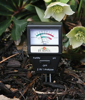 Burpee Electronic Measuring Level Fertility, Batteries Not Needed | Accurate Rapid pH Meter Gardening Tool for Healthy Indoor and Outdoor Plant Ca...