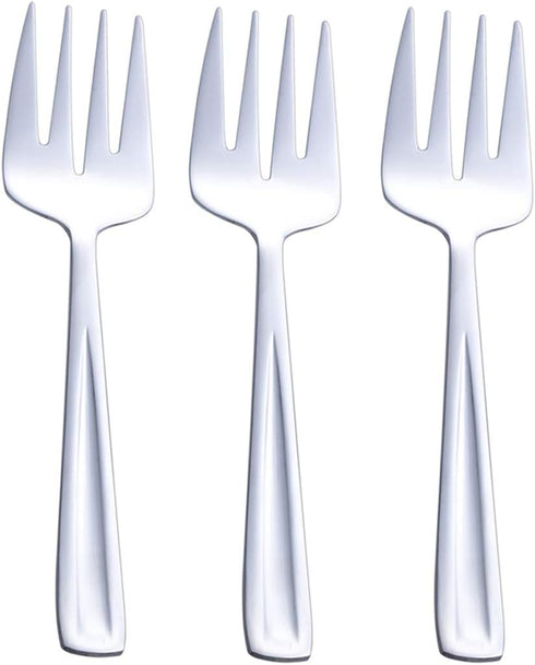 GoGeiLi Stainless Steel Large Serving Fork Set, 9.5-inch Big Serving Fork for Party, Banquet, Buffet, Dishwasher Safe, Set of 3...