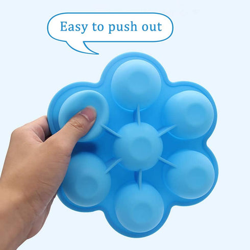 Webake Baby Food Freezer Trays with Lid, Silicone Ice Cube Popsicle Molds with 7 Ice Pop Sticks, Egg Bites Molds Set of 2 for Instant Pot Accessor...