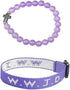 Pingyongchang WWJD Braided Rope Beads Bracelet Set for Women Men What Would Jesus Do Handmade Cross Beads Bracelet Natural Stone Stretch Elastic B...