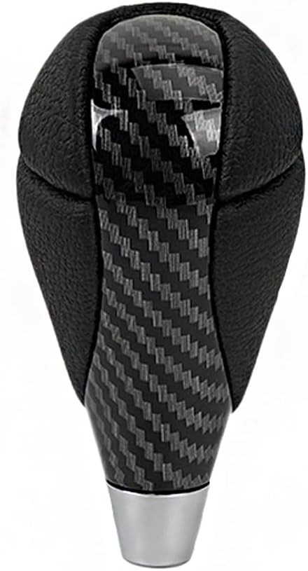 muge racing Gear Shift Knob Carbon Fiber Leather for Most Lexus ES300 GS430 IS250 LX470 RX450h Toyota Crown Corolla Camry Rav4 Prado 4Runner Highl...