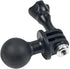 1" Ball Mount Universal Head Adapter with Thumb Screw Fit for GoPro Hero 9, 8 Black, 7 Black, 7 Silver, 7 White, 6, 5, 4, 3+, 5Session, MAX, DJI O...