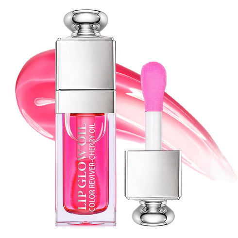 Moisturizing Lip Oil,No-Sticky Gloss Balm Care,Fruit Flavoured Oil for Dry Lip's Hydrating and Nourishing (007#Raspberry) 0.2 OZ...