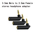 3.5mm Angle Male to Female Audio Adapter, 90 Degree Right Angle Gold-Plated TRS Stereo Jack Plug AUX Connector Compatible with Headset, Tablets, M...