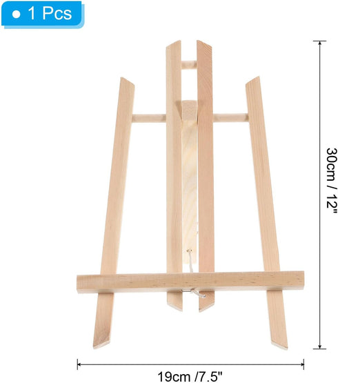 PATIKIL 12" Wooden Art Easel, Display Stand Portable Tripod Holder Canvas Frame Foldable Artist Tabletop Display for Drawing Painting Art Studio...
