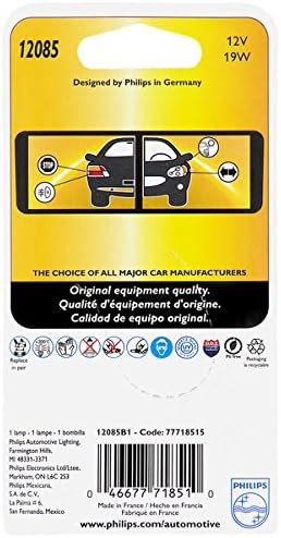 Philips 12085 PS19W HiPerVision Bulb, Fits 5201 (Pack of 1)...