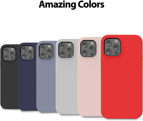 GOOSPERY Liquid Silicone Case for iPhone 12 Pro Max Case (6.7 inches) Silky-Soft Touch Full Body Protection Shockproof Cover Case with Soft Microf...