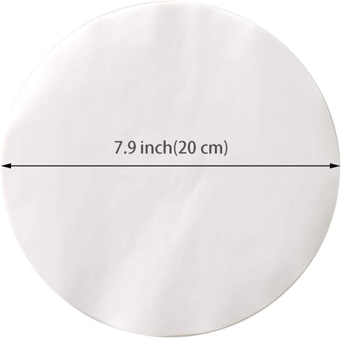 8 Inch Parchment Paper Rounds 200 Sheet for Baking, Heavy Duty Air Fryer Liners Nonstick, Uses for Baking Cookies, Bread, Meat, Pizza, Toaster Ove...