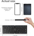 Foldable Bluetooth Keyboard - Portable Wireless Keyboard with Rechargeable Full Size Ultra Slim Folding Keyboard Compatible iOS Android Windows Sm...